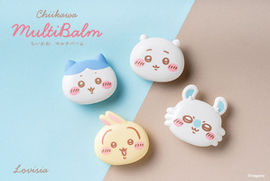 ちいかわ＆ハチワレ＆うさぎ＆モモンガの可愛いフェイスデザイン！マルチバーム発売「Lovisia」 画像