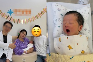 無事に出産を終えた女優ナム・ボラ、愛する夫と天使のような愛息を初公開！【PHOTO】 画像