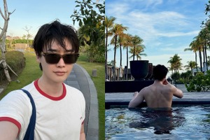 俳優イ・ジョンソク、“バキバキの背筋”にファン悶絶…休暇中のプライベートショットから目が離せない！【PHOTO】 画像