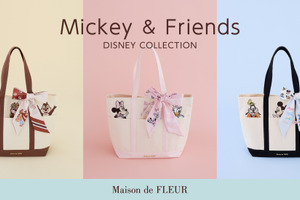 トートバッグ＆スカーフ新登場！ディズニーコレクション「MICKEY＆FRIENDS」　8月5日三越本店で先行販売 画像