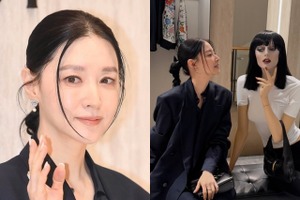女優イ・ヨンエ、オールブラックで魅せた“驚異のプロポーション”「え、どっちがマネキン？」【PHOTO】 画像