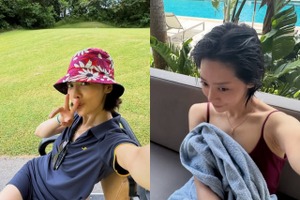 『ザ・グローリー』女優が日本でのんびり。“贅沢な療養”がうらやましい！【写真】 画像
