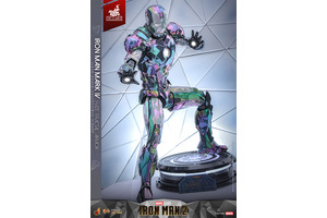 角度で色が変わる！玉虫色に輝くアイアンマンフィギュアが世界2500体限定で登場 画像