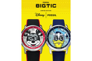ミッキーたち目が動く！FOSSIL×Disney「BIG TIC」限定腕時計、ミッキー&ドナルドモデル発売 画像