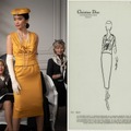 クリスチャン・ディオールがデザインしたドレスを再現『ミセス・ハリス、パリへ行く』ドレス写真＆スケッチ画像・画像