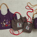 「ムーミン」リトルミイが繊細な刺繍に♪ コロンとした巾着バッグが登場！手持ち＆ショルダーの2WAY仕様・画像