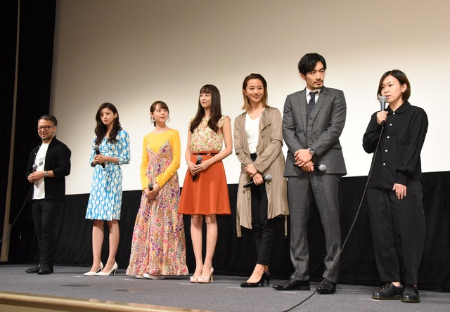 菊地健雄監督、朝比奈彩、トリンドル玲奈、山本美月、高橋メアリージュン、大谷亮平、瀬田なつき監督／連続ドラマ「東京アリス」の完成披露試写会