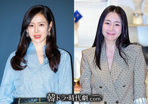 チェ・ジウ（右）とソン・イェジン（左）